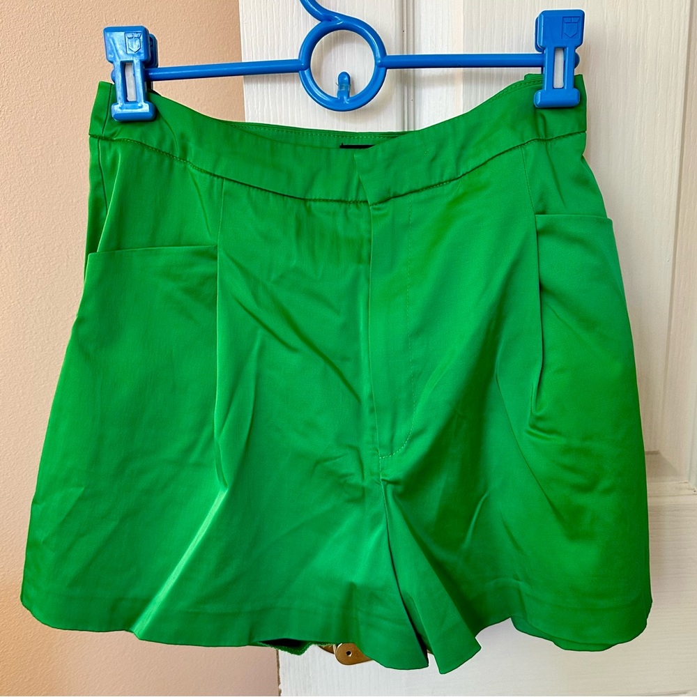 Zara Green Satin Short